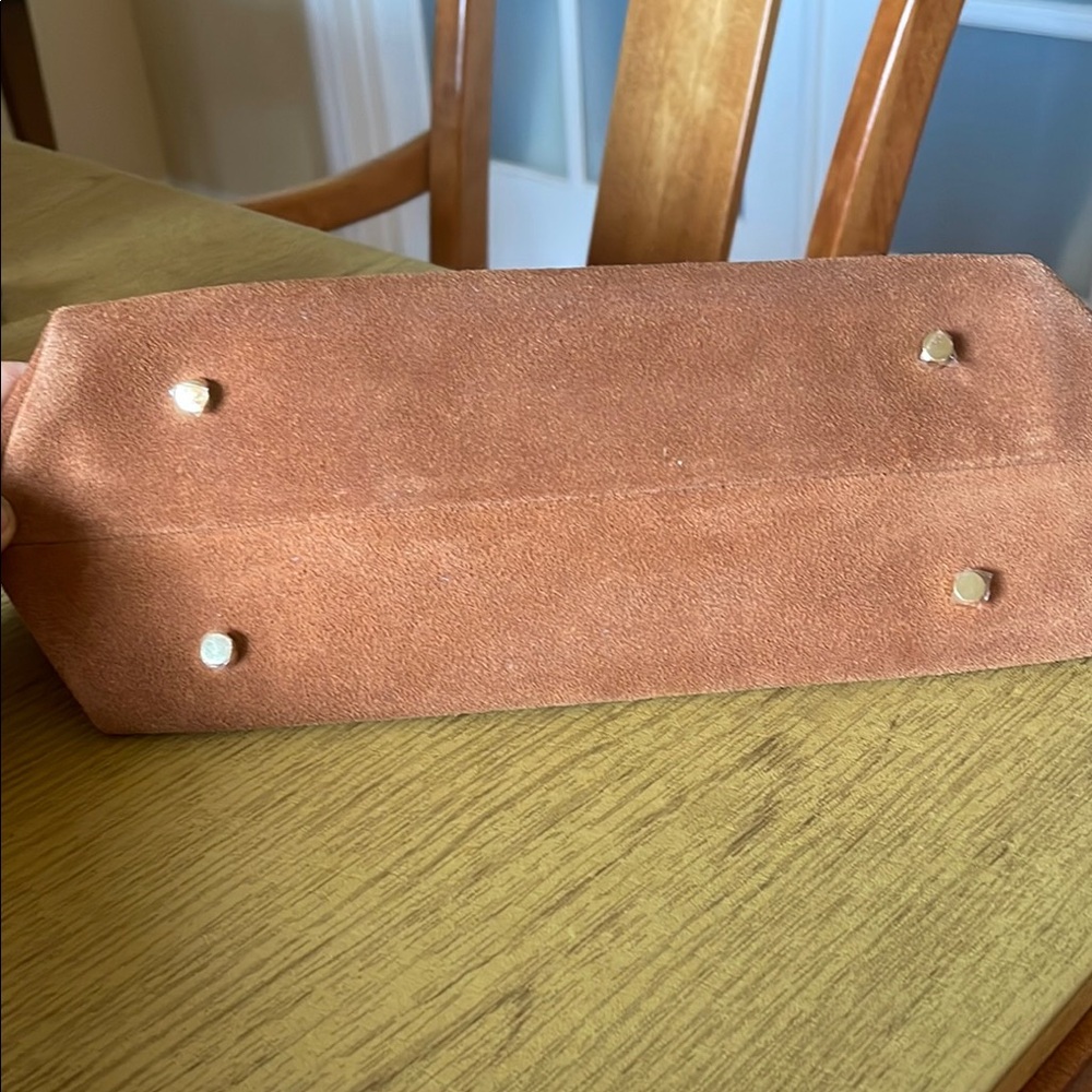 J. McLaughlin suedeTortoise Shell Clutch New - Picture 3 of 7
